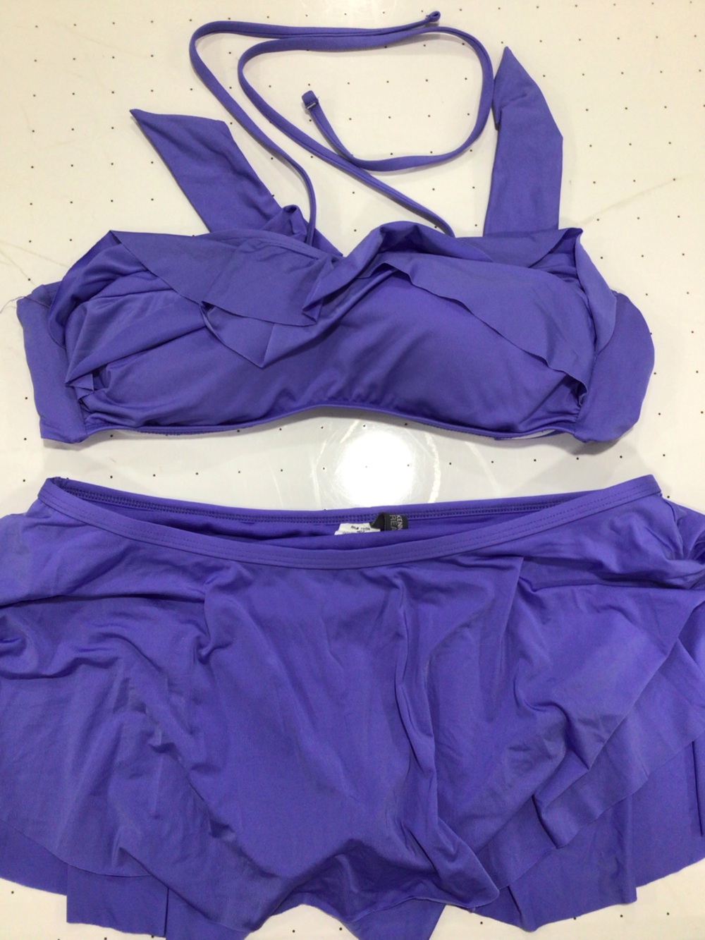 Kenneth Cole Reaction Purple Bikini Two-Piece Swim Set